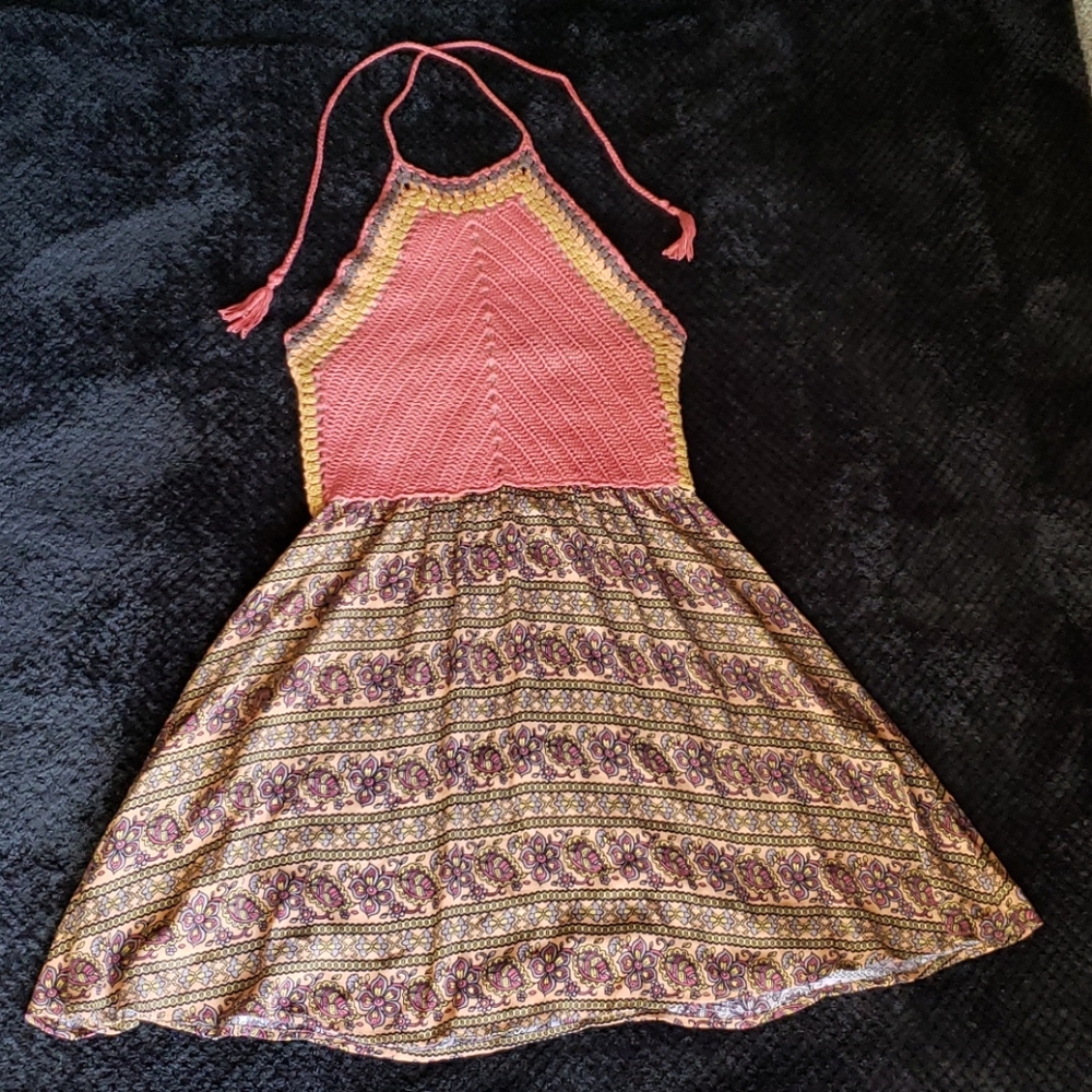 Boho Halter Dress